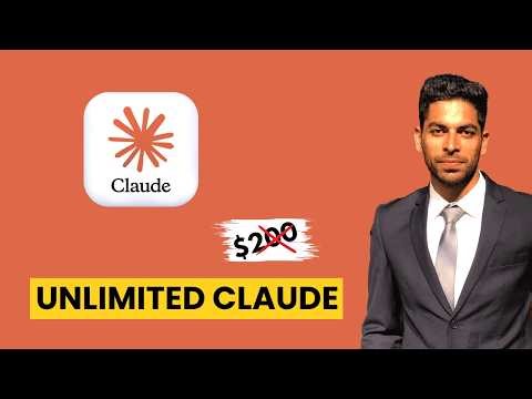 Claude Code FREE Unlimited | How to Use Claude Code for FREE (No $200/Month)