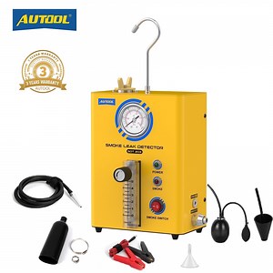 AUTOOL SDT203 Automotive Smoke Machine EVAP Vacuum Smoke Leak Detector Dual Mode Car Oil Pipeline Leak Locator W/ Pressure Gauge & Flowmeter for All Vehicles Boat