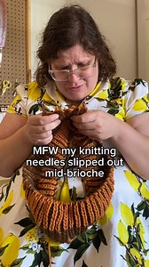 99K views · 221 reactions | Lesson Learned... don't leave my project without stitchmarkers or point protectors!  How do you save your project from imminent disaster? | Yarnspirations | Facebook