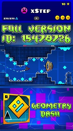 ПОЛНАЯ ВЕРСИЯ XSTEPA #geometrydash #gd #гд #геометридаш #xstep #gdshorts #джеометридеш #геометридеш