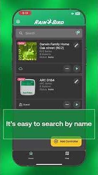 Rain Bird 2.0 App – Search and Filter