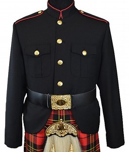 Class A Honor Guard Kilt Jacket (Black/Red)