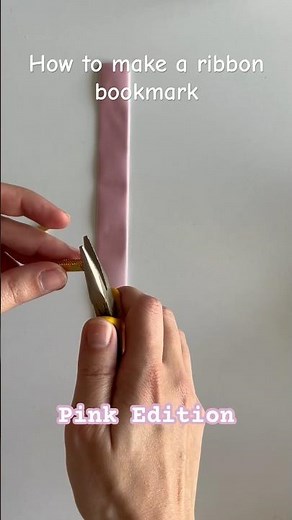 How to make a ribbon bookmark #smallbusiness #handmade #bookmark