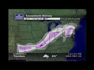 December 25, 2002 - The Weather Channel - Snowstorm History