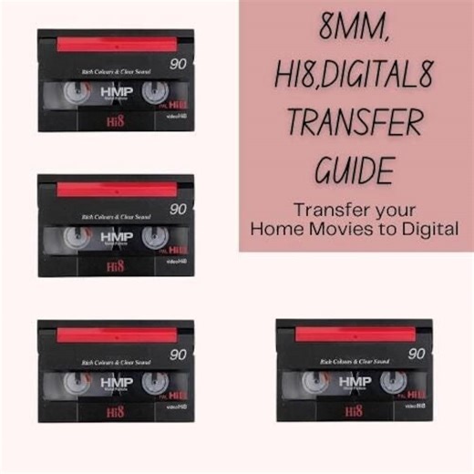 8mm, Hi8, Digital8 to Digital Transfer Guide (PDF) - Etsy Canada