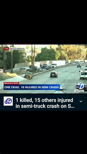One dead after big rig crash in California.
