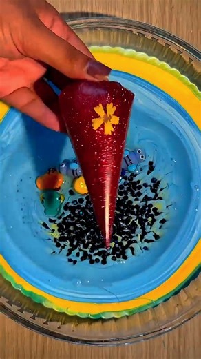 ASMR ✨ on Instagram: "❤️💜💙💚💛 . . . . . . . #satisfying #slime #reels #asmr #oddlysatisfying"