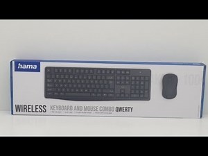 hama wireless keyboard and mouse unboxing
