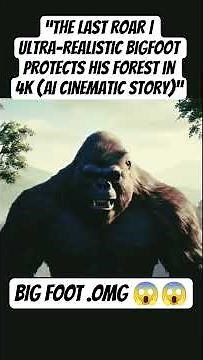 The Last Roar | Ultra-Realistic Bigfoot Protects His Forest in 4K AI Cinematic Story#bigfoot #ai