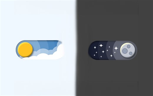 【白天黑夜切换按钮】关于我一个晚上就写了个按钮这件事...