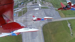17K views · 214 reactions | Amazing footage of the Russian Air Force MiG-29 display team Swifts during their display! Vid credit: Artur Sarkisyan | European Airshows | Facebook