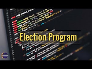 Java Eclipse : Election Program For Practice [Free download]