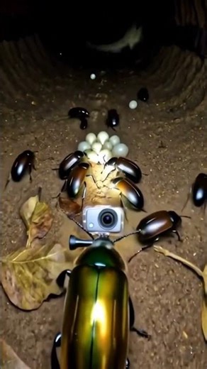 🔬 Incredible June Bug POV: Inside Underground Colony | Micro-Nature Camera Footage