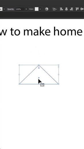 Home Icon Design in Adobe Illustrator #illustrator