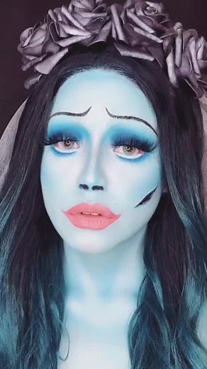 so sad 😓💙 #corpsebride #timburtonmakeup #corpsebridecosplay #makeup #makeupartist #fyp #foryou #viral #xyzbca #destacame