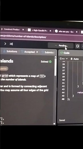 LeetCode 200: Number of Islands | Graph DFS/BFS Concept | Coding Interview Question #AdvetLogic