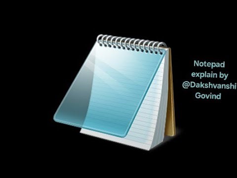 @daksh #windows #accessories #Notepad #menu and all basic command explained by @dakshvanshi govind