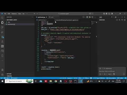 How to use the Sentiment Analysis Agent on io.net