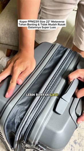 Koper Metaverse, bahan polypropylene anti pecah roda bisa lepas pasang, sudah ada TSA lock