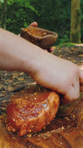 308K views · 7.8K reactions | Marinated steak sizzling over hot coals in a stone oven, paired with freshly brewed coffee from a stream. An exquisite outdoor culinary experience awaits. #SteakandCoffee #OutdoorCooking #StoneOven #Cooking | Cook Loop | Facebook