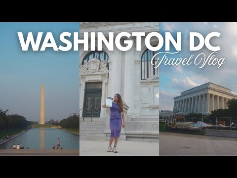 Washington DC Travel Vlog Part 1 | Visiting the Most Beautiful Apple Store | Lincoln Memorial