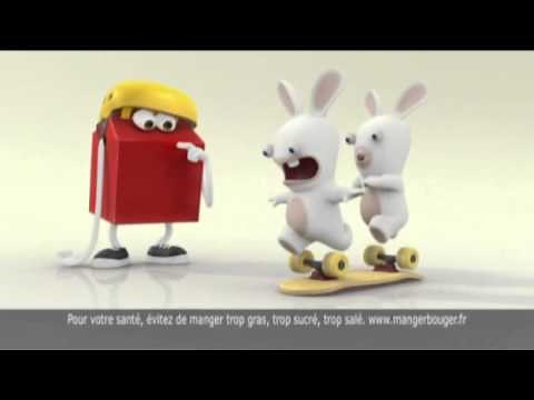 McDonlad's Happy Meal Commercial - The Lapins Crétins (French)