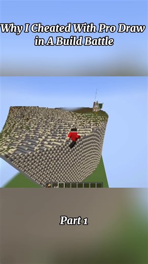Why I Cheated With Pro Draw in A Build Battle #Minecraft #minecraftbuilding #gaming #viral #minecraftchallenge