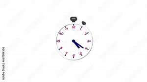 alarm clock with golden bells going off and ringing.