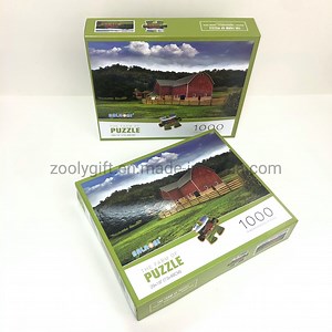 [Hot Item] Manufacturer Custom 1000 Piece Paper Board Jigsaw Puzzles Farm Printing Paper Puzzle 1000 Pieces Jigsaw Puzzle for Adults Children Kids Puzzle Board Games