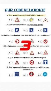 Quiz Code de la Route : peux-tu faire un sans faute ? 👀