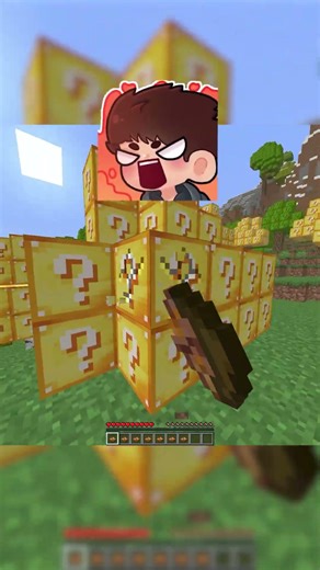 Minecraft but the leaves ARE LUCKY BLOCKS 🤯