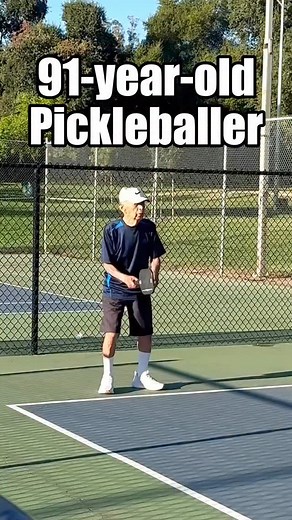 Harry is 91 and moves better than me. Harry is my hero. 💪🏼👴🏼 | The Kitchen - Pickleball