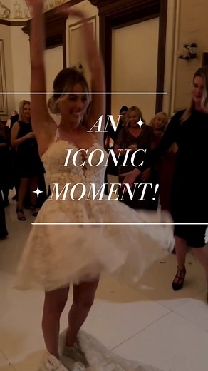 TEAM CUT THE DRESS OFF!✂️ Real Blushing Bride, @mariegaddy, invited us to her wedding to cut her dress off at her reception and we couldn’t be more obsessed! 😍 First we had to mark the lace layer for cutting on the dance floor and then her wedding dress Designer, @naama_and_anat_bridal, proceeded with cutting the interior layers of lining & crinoline. After all interior layers were cut behind the scenes, we went to the dance floor for the final chop at the reception and you MUST watch until the