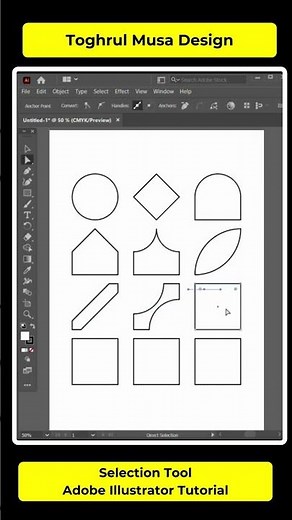 How to Use Selection and Direct Selection Tool in Adobe Illustrator Design Tutorial #AdobeTutorials