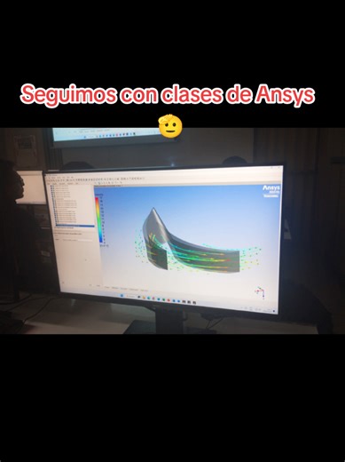 Seguimos con las clases de Ansys para el Grupo CEDITH 🗿🫡. Síguenos para más contenido 🎉. #ansys #cfx #simulacion