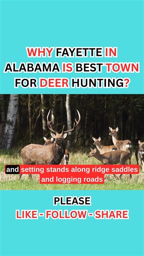 Why Small Town FAYETTE in ALABAMA, USA is Best for Big Whitetails or Big Bucks Hunting??? Watch Full Video at the following Link: https://youtu.be/HOER_3JJLKk #townspedia #smalltownsinamerica #smalltownsinusa #smalltownliving #whitetailhunting #bigbuckhunting #ruthunt | Townspedia