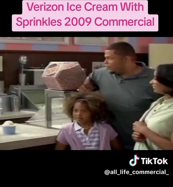 Verizon Ice Cream avec Sprinkles : Pub de 2009
