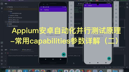 Appium安卓自动化并行测试原理-常用capabilities参数详解（二）