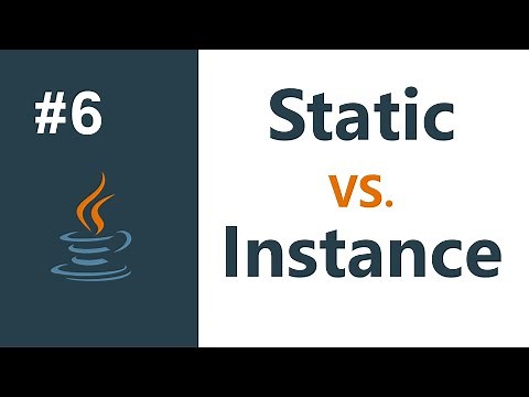 محاضرة 1 | الدرس 6 | الفرق بين المتغيرات والدوال الـ static والـ instance