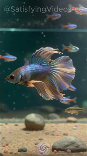 Digital Fish Therapy #movement #relaxing #satisfying #visualtherapy #asmr #aquarium