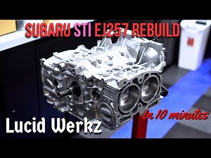 Assembling a Factory Fresh Subaru STi EJ257 Engine in 10 Minutes