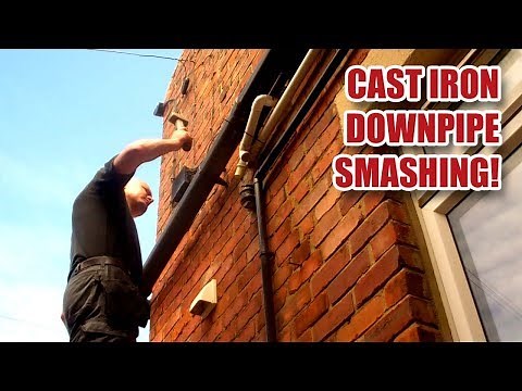 Replacing a Cast Iron Drainpipe / Downpipe & Hopper with Plastic