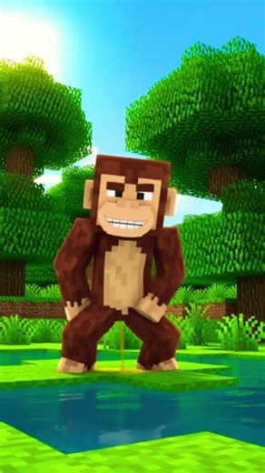 Minecraft Monkey Urines The Grass 😂🤣