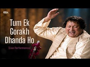 Nusrat Fateh Ali Khan - Tum Ek Gorakh Dhanda Ho (Live Performance) | NFAK Hit Qawwali