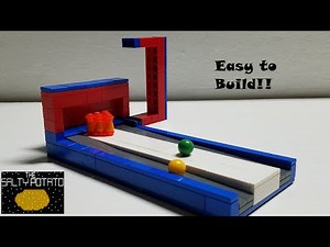 Lego Bowling Alley - Easy stop motion Tutorial[With ball return system]