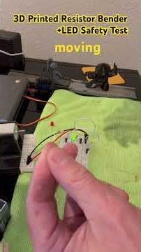 What a Resistor Does- 3D Printed Resistor Bender & LED Demo #electronic #3dprinting #resistors