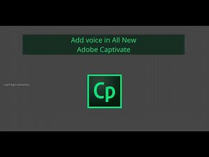 Add voice in All New Adobe Captivate