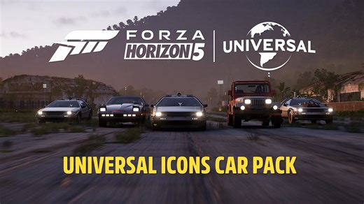 Introducing the @UniversalPics Icons Car Pack, featuring cars you love from some of the biggest moments in film and TV history. Available Tuesday, June 18th. | Forza Horizon