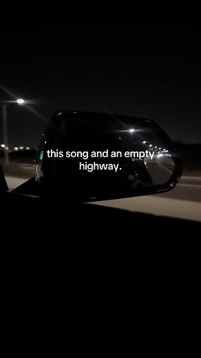This song and an empty highway: night drive playlist idea