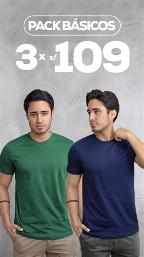 6.9K views | ATENCIÓN  Regresan nuestros básicos a 3 x S/109!  Llévate 3 Básicos de algodón de alta calidad a tan solo S/109! Encuentra este promo disponible en nuestra web  www.papirosdenim.com | Papiros Denim | Facebook